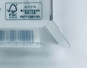 クリアケースにfsc